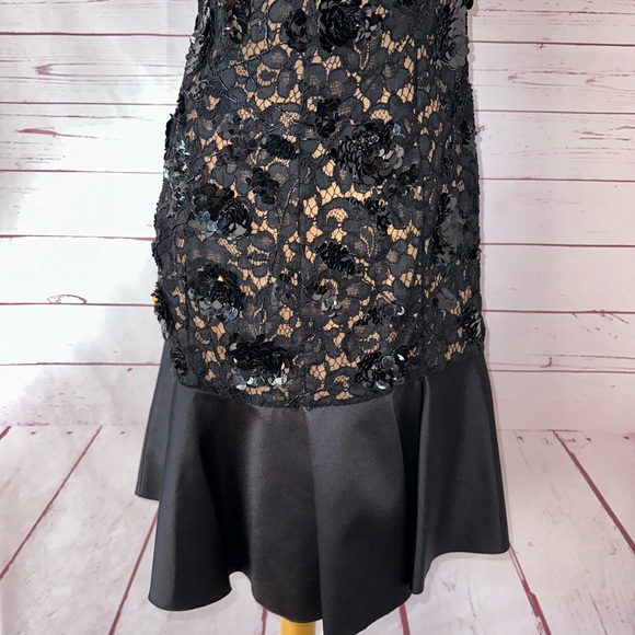 NWT MICHAEL KORS COLLECTION Beaded one shoulder party dress black AUTHENTIC NEW - Picture 8 of 16